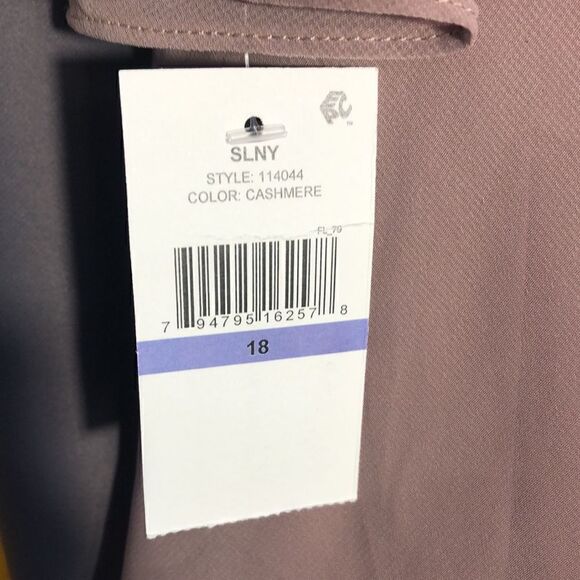 SLNY Sleeveless Chiffon Tier Shift Dress size 18 - Picture 5 of 5